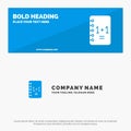 Education, Notebook, Notepad , 1+1 SOlid Icon Website Banner and Business Logo Template