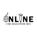 Education online icon with writ. Design vector