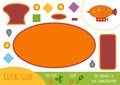 Education paper game for children, Airship