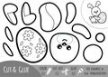 Education paper game for children, Easter rabbit and egg Royalty Free Stock Photo