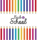 Education pencils colors utensils background