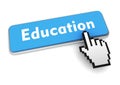 education push button concept 3d illustration Royalty Free Stock Photo