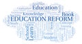 Education Reform word cloud.