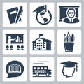 Education related icons set