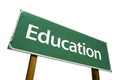 Education road sign Royalty Free Stock Photo