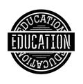 Education rubber stamp grunge