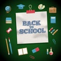 Education and School Supplies icon set