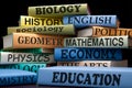 education school university books college classes Royalty Free Stock Photo