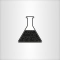 Chemical bulbs icon. Education and science.