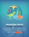 Education and science concept illustrations. Cryptozoology and prehistoric creatures. Science of life and origin of Royalty Free Stock Photo