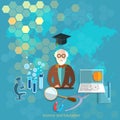 Education and science concept professor teacher university Royalty Free Stock Photo