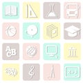 Education seamless, school pattern, vector Royalty Free Stock Photo