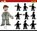 Education shadows game cartoon