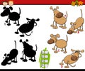 Education shadows game cartoon