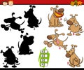 Education shadows game cartoon