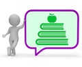 Education Speech Bubble Indicates University Chatting And Gossip 3d Rendering Royalty Free Stock Photo