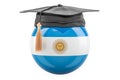 Education and study in Argentina concept, 3D rendering