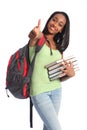 Education success African American teenager girl Royalty Free Stock Photo