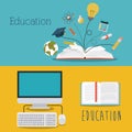 Education supplies concept isolated icon Royalty Free Stock Photo