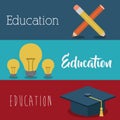 Education supplies concept isolated icon Royalty Free Stock Photo