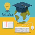Education supplies concept isolated icon Royalty Free Stock Photo