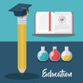 Education supplies concept isolated icon Royalty Free Stock Photo