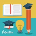 Education supplies concept isolated icon Royalty Free Stock Photo