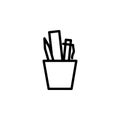 Education tools, glass icon. Element of Education icon. Thin line icon