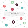 Education trendy web template with