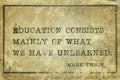 Education unlearned MTwain Royalty Free Stock Photo