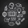 Education vector Blackboard icon,background Royalty Free Stock Photo