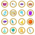 Education vector set, cartoon style Royalty Free Stock Photo