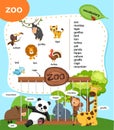 Education vocabulary zoo