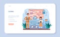 IT education web banner or landing page. Students learn programming Royalty Free Stock Photo