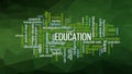 Education word cloud, concept illustration vector Royalty Free Stock Photo