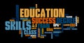 Education Word Tag Cloud Illustration Royalty Free Stock Photo