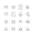 Educational access line icons collection. Inclusion, Equitable, Diversity, Opportunity, Empowerment, Accessibility