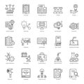 Educational Advancement Line Icons Pack