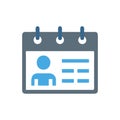 Educational Attendance Register Icon Royalty Free Stock Photo