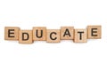 Educational blocks Royalty Free Stock Photo