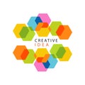 Educational center or business hub creative idea logo