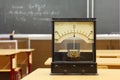 Educational galvanometer with not real number 555 Royalty Free Stock Photo
