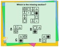 Educational game for kids,iq game,Practice Questions Worksheet for Education and IQ Test [Answer A]