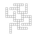 Educational game for preschool and school age children. Solve the crossword. Template. Puzzle page. Royalty Free Stock Photo