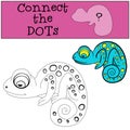 Educational games for kids: Connect the dots. Royalty Free Stock Photo