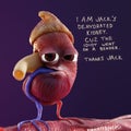 3D Cartoon Hangover Kidney Education