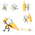 Educational icon set Royalty Free Stock Photo