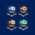 Educational institution or academy logo Royalty Free Stock Photo