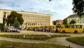 Educational institutions in four districts of Transcarpathian region received new school buses Royalty Free Stock Photo