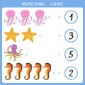 Educational math game for kids. Royalty Free Stock Photo